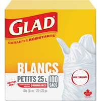 Petits sacs &agrave; ordures 25 L sans parfum, R&eacute;gulier, 20" la x 20" lo, Blanc Auto Electric Service Ltd.
