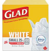 Small 25L Febreze Garbage Bags, Regular, 20" W x 20" L, White Auto Electric Service Ltd.
