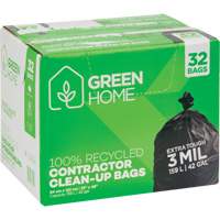 Green Home Garbage Bags, Strong, 33" W x 48" L, 3 mils, Black, 159 L (42 Gal.) Capacity Auto Electric Service Ltd.