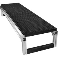 FOUNDATION Diamond-Plate Traction Modular Aluminum Work Platform Kit, 18" W x 72" D, 400 lbs. Capacity, All-Welded Auto Electric Service Ltd.