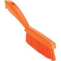 Narrow Hand Brush with Short Handle, Extra Stiff Bristles, 11-4/5" Long, Orange Auto Electric Service Ltd.
