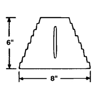 Wheel Chock, 9" x 8" x 6", Black Auto Electric Service Ltd.