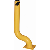 Offset Bollard, Steel, 36-1/8" H x 8" W, Yellow Auto Electric Service Ltd.