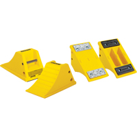 All-Terrain Heavy-Duty Wheel Chocks, Polyurethane, Yellow, 8-1/2" W x 15-1/2" D x 8-1/4" H Auto Electric Service Ltd.