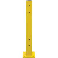 Poteau double pour barri&egrave;re de s&eacute;curit&eacute;, Acier, 5" lo x 44" h, Jaune s&eacute;curit&eacute; OSHA Auto Electric Service Ltd.