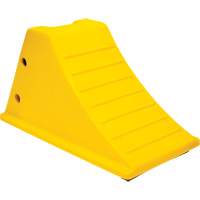 Wheel Chocks with Rubber Tread, Polyurethane, Yellow, 11-1/4" W x 21" D x 12-1/4" H Auto Electric Service Ltd.