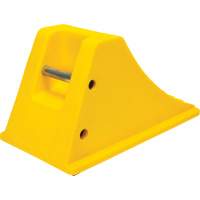 Wheel Chocks with Rubber Tread, Polyurethane, Yellow, 11-1/4" W x 21" D x 12-1/4" H Auto Electric Service Ltd.