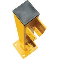 End Post for Light-Duty Guard Rails, Steel, 42" H, Safety Yellow Auto Electric Service Ltd.