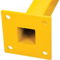 Corner Post for Light-Duty Guard Rails, Steel, 42" H, Safety Yellow Auto Electric Service Ltd.