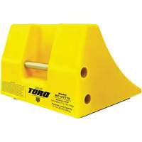 70 Ton Large Equipment Wheel Chock with Handle, Urethane, Yellow Auto Electric Service Ltd.