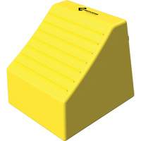 Checkers Safety Heavy-Duty Ultra Class Mining Wheel Chock without Bracket, HDPE, Yellow, 14-1/2" W x 17-1/2" D x 16" H Auto Electric Service Ltd.