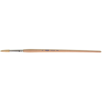 Pure White Bristle Round Marking Paint Brush, 9/32" Brush Width, White China, Wood Handle Auto Electric Service Ltd.