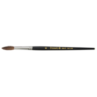 Black Pointed Bristle Artist Brush, 5.7 mm Brush Width, Camel Hair, Wood Handle Auto Electric Service Ltd.