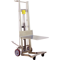 Hydraulic Platform Lift Stacker, Foot Pump Operated, 750 lbs. Capacity, 54" Max Lift Auto Electric Service Ltd.