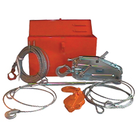 Tirfor&reg; Wire Rope Hoist TU128 Rescue Kit, 7/16" Wire Diameter, 4000  lbs. (2 tons) Capacity Auto Electric Service Ltd.