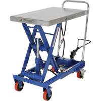 Pneumatic Hydraulic Scissor Lift Table, Steel, 32-1/2" L x 19-3/4" W, 1000 lbs. Cap. Auto Electric Service Ltd.