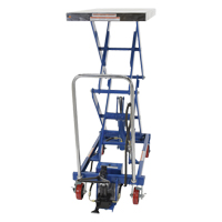 Pneumatic Hydraulic Scissor Lift Table, Steel, 35-1/2" L x 20" W, 800 lbs. Cap. Auto Electric Service Ltd.