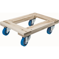 Wood Dollies - Heavy-Duty, Rubber Wheels, 1400 lbs. Capacity, 18" W x 24" D x 7" H Auto Electric Service Ltd.