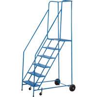 CSA-Certified Rolling Step Ladder, 6 Steps, 22" Step Width, 55" Platform Height, Steel Auto Electric Service Ltd.