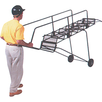 Fold-N-Store Rolling Ladders, 6 Steps, Perforated, 60" High Auto Electric Service Ltd.