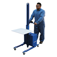 Quick Lift Platform Stacker, Electric Operated, 175 lbs. Capacity, 57" Max Lift Auto Electric Service Ltd.