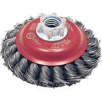 BK420T Knot Twisted Conical Brush, 4" Dia., 0.02" Fill, 5/8"-11 Arbor, Steel Auto Electric Service Ltd.