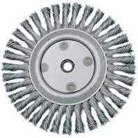 Knot Twisted Wire Wheel, 6" Dia., 0.02" Fill, 5/8"-1/2 Arbor, Steel Auto Electric Service Ltd.