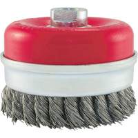 Brosse boisseau &agrave; fils li&eacute;s et nou&eacute;s, 4" dia. x 5/8"-11 arbre Auto Electric Service Ltd.