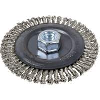 Stringer Bead Brush, 4" Dia., 0.022" Fill, 5/8"-11 Arbor, Stainless Steel Auto Electric Service Ltd.