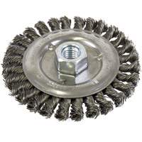 Standard Face Knot Wire Wheel Threaded, 5" Dia., 0.022" Fill, 5/8"-11 Arbor, Steel Auto Electric Service Ltd.