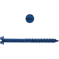 Hex Washer Slot SD Concrete Screws, 3/16" x 1-1/4" L, Zinc Plate Auto Electric Service Ltd.