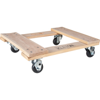 Hardwood Dolly, Polyolefin Wheels, 1000 lbs. Capacity, 18" W x 24" D x 7" H Auto Electric Service Ltd.