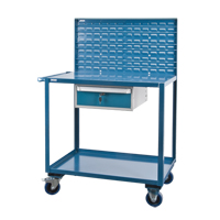 Mobile Service Cart, 2 Tiers, 24" W x 57" H x 40" D, 1200 lbs. Capacity Auto Electric Service Ltd.