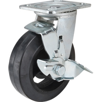Mold-on Caster, Swivel with Brake, 6" (152.4 mm), Rubber, 550 lbs. (249 kg.) Auto Electric Service Ltd.
