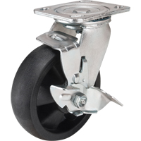 Hi-Temp Caster, Swivel with Brake, 6" (152.4 mm), Nylon, 880 lbs. (399 kg.) Auto Electric Service Ltd.