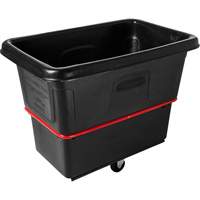 Heavy-Duty Utility Cube Truck, Black Recycled Plastic, 43-1/4" L x 28" W x 33-3/4" H, 12 cu. ft. Volume, 800 lbs. Capacity Auto Electric Service Ltd.