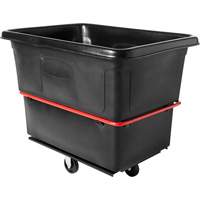 Heavy-Duty Utility Cube Truck, Black Recycled Plastic, 48-1/4" L x 34-1/8" W x 37-7/8" H, 20 cu. ft. Volume, 1200 lbs. Capacity Auto Electric Service Ltd.