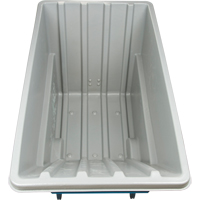 Chariot basculeur en acier, Poly&eacute;thyl&egrave;ne, 1,1 vg³, Capacit&eacute; de charge de 1250 lb Auto Electric Service Ltd.