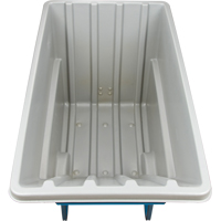 Chariot basculeur en acier, Poly&eacute;thyl&egrave;ne, 1,1 vg³, Capacit&eacute; de charge de 2000 lb Auto Electric Service Ltd.