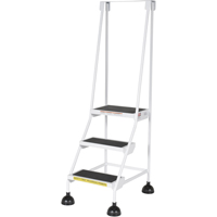 Stop-Step Ladders, 3 Steps, 16" Step Width, 28-11/16" Platform Height, Steel Auto Electric Service Ltd.