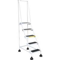Light-Duty Stop-Step Ladders, 5 Steps, 16" Step Width, 47-11/16" Platform Height, Steel Auto Electric Service Ltd.