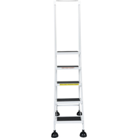 Light-Duty Stop-Step Ladders, 5 Steps, 16" Step Width, 47-11/16" Platform Height, Steel Auto Electric Service Ltd.