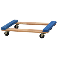 Open Deck Rubber Ends Dolly, Wood Frame, 18" W x 30" D x 6" H, 900 lbs. Capacity Auto Electric Service Ltd.