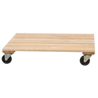 Solid Platform Wood Dolly, Rubber Wheels, 1200 lbs. Capacity, 18" W x 30" D x 7" H Auto Electric Service Ltd.