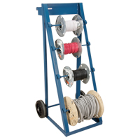 Portable Wire Reel Caddy, Steel, 4 Rod, 24-1/2" W x 49" H x 23" D, 400 lbs. Capacity Auto Electric Service Ltd.