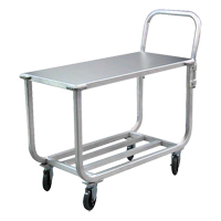Aluminum Tubular Deck Cart, 700 lbs. Capacity, Aluminum, 19" W x 42" H x 46" D, Lip Down Auto Electric Service Ltd.