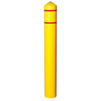 Enveloppe lisse pour butoir avec bandes r&eacute;fl&eacute;chissantes, 4" dia. x 56" l, Jaune Auto Electric Service Ltd.