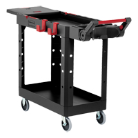 Chariot utilitaire robuste et polyvalent, 2 tiers, 17-3/4" x 36" x 46-1/5", Capacit&eacute; 500 lb Auto Electric Service Ltd.