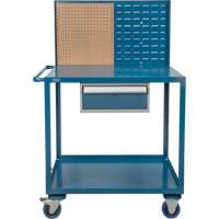 Mobile Service Cart, 2 Tiers, 24" W x 57" H x 40" D, 1200 lbs. Capacity Auto Electric Service Ltd.