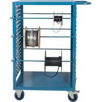 Mobile Wire Spool Cart, Steel, 6 Rod, 21" W x 48" H x 38" D, 1200 lbs. Capacity Auto Electric Service Ltd.